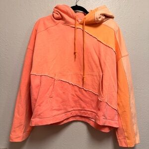 FP Movement by Free People Vibrant Orange and Peach Hoodie
